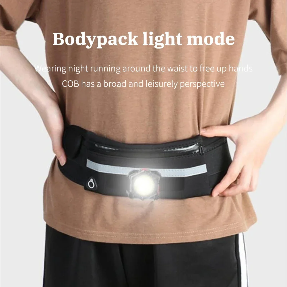 LED Wrist Light Mini Portable Flashlight USB Rechargeable Watch Lamp Wrist Lighting Torch Flashlight Outdoor Sport Running Light