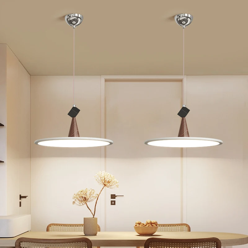 Used Style Living Room Led Pendant Lights Cone Dining Room Chandelier Full Spectrum Eye Care Dining Room Lights Lampara Techo