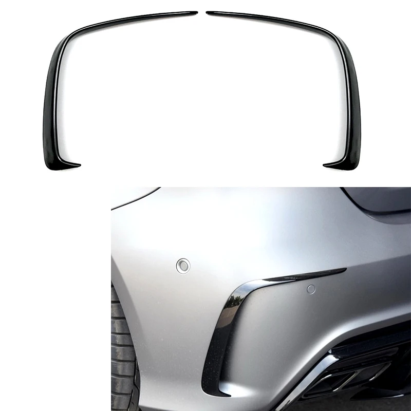 

Rear Bumper Lip Spoiler Canard Vent For Mercedes Benz W176 A180 A200 A250 A45 AMG Hatchback 2014-2018 Auto Accessory Car Styling