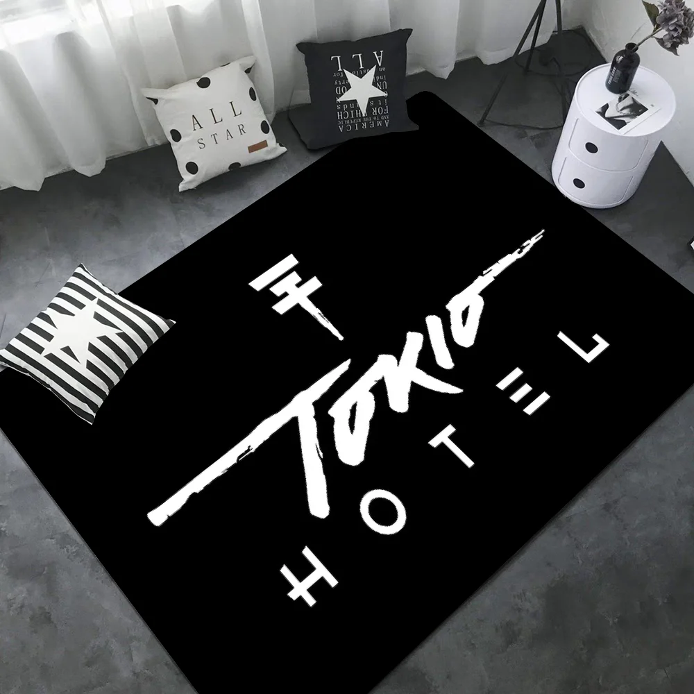 Tokio Hotel Tom Bill Kaulitz  Floor Mat Floor Mat Rectangle Anti-slip Home Soft Badmat Front Door Indoor Outdoor Mat Hotel Mat