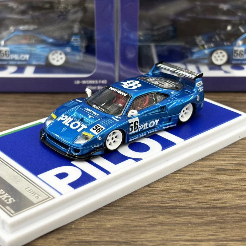 Newly Stocks TopArt 1:64 Libery Walk F40 Blue Color Diecast Model Car In 2024