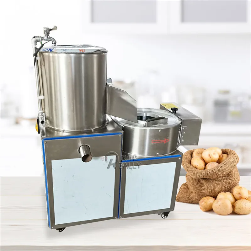 

Automatic Potato Chips Making Machine Yam Taro Carrot Sweet Potato Washing Peeling Slicing Cutter