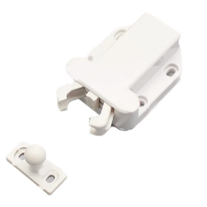 Invisible Furniture Lock Cabinet Touch Latch with Mute Pop-up Function Push to Open Catch Lock for Cupboard Wardrobe