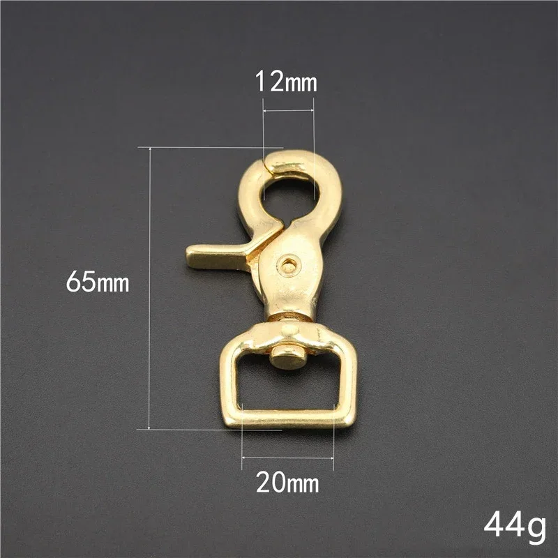Meetee 2/5 Stück 10–38 mm Schnallen aus reinem Messing, Karabiner, Metall, Hundehalsband, Hakenklammern, Gepäckgurte, zum Aufhängen, Schnappschnalle, Nähzubehör