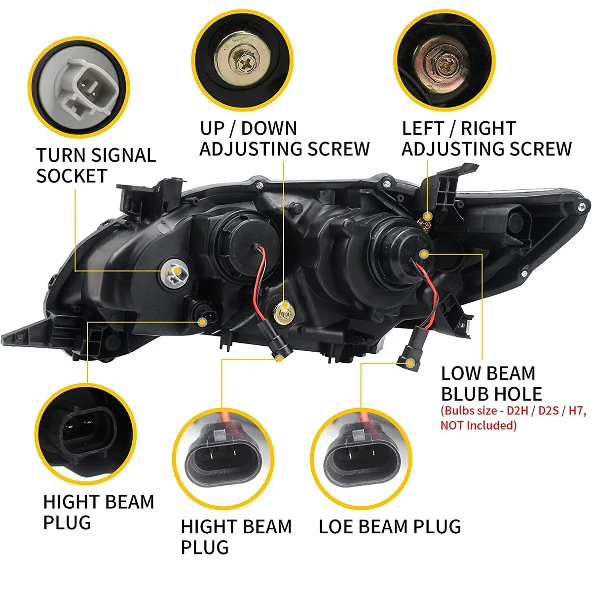

TYPY новая светодиодная фара, обновленная, модифицированная для фар Toyota Corolla 2011-2013, динамический сигнал, фара, автоаксессуары