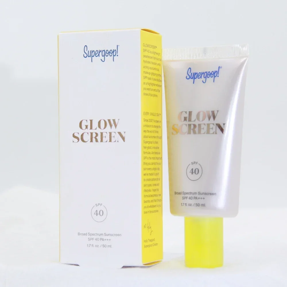 50 مللي Supergoop واقي من الشمس غير المرئي واسع الطيف Glowscreen الجسم واقي من الشمس SPF40 UV حامي الوجه التمهيدي قاعدة مستحضرات التجميل #6