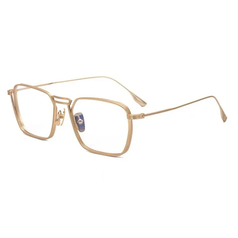 

Japanese handmade pure titanium large frame anti-blue light men's tide myopia color-changing anti-fog square glasses frame