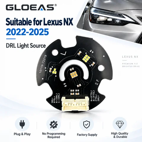 450AAZA20 For Lexus NX300 NX250 NX260 NX350 2022 2023 2024 2025 DRL LED Daytime Running Light Source Chips PCB Boards Angel Eye