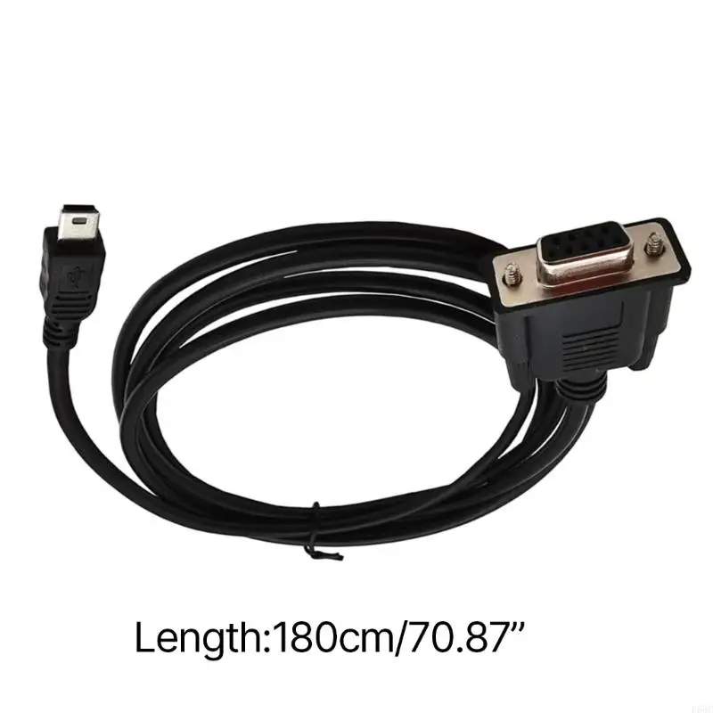 F68C Mini USB maschio a RS232 DB9 9 pin femmina adattatore cavi prolunga adattatore cavo 180