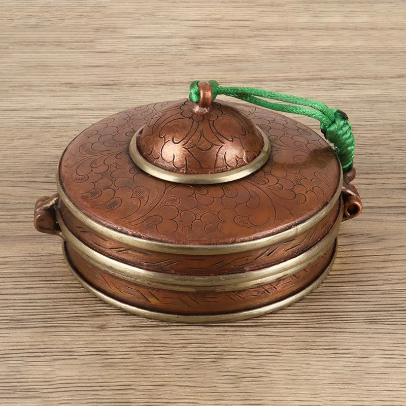 

Медный колокольчик Tinkle, Непал, ручная работа, звуковые лечебные колокольчики, коробки для хранения колокольчиков для медитации, портативные детали музыкальных инструментов