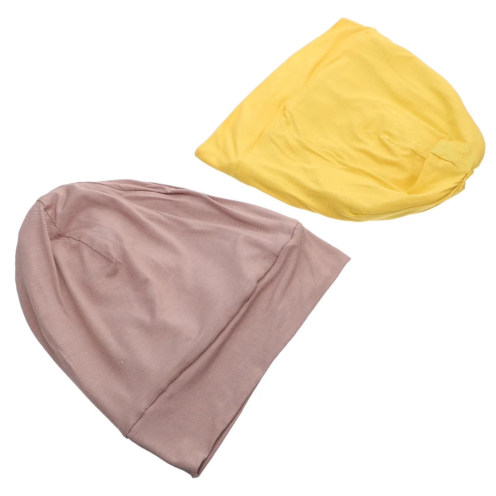 Women's Wide Brim Cotton Sleep Hat with Satin Lining – Non-Slip, Hair-Friendly Sleeping Cap for Chemo Recovery
