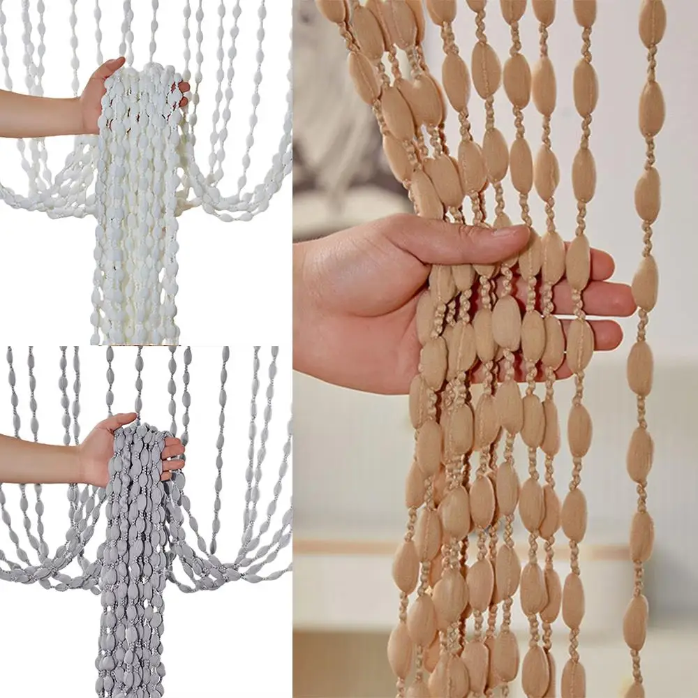 

1 шт., полиэстеровая дверная занавеска, шнур с кисточками, шторы, декор для салона, оконная линия, дверные предметы из бисера, аксессуары для комнаты, бесплатная занавеска для резки