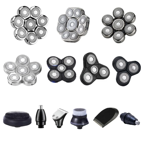 Cabezales de afeitadora eléctrica reemplazables 3D 4D 5D 6D 7D 8D 9D |   Recortador de nariz, cortadora de pelo y cabezales de masaje facial