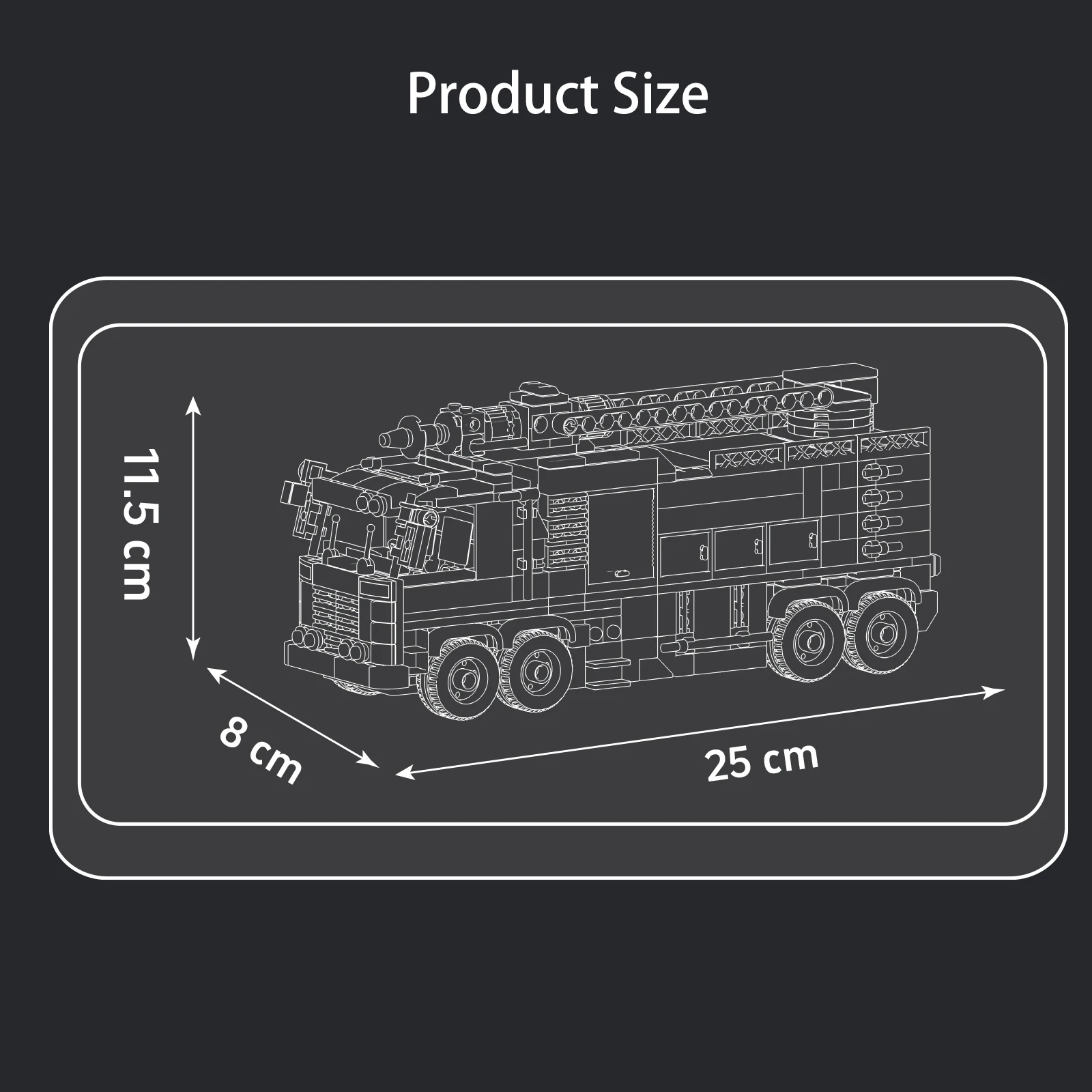 Mould King 24094 Urban Resue Fire Truck Building Blocks Mini World Series Model Room Ornaments Toys Boys Creative Birthday Gifts