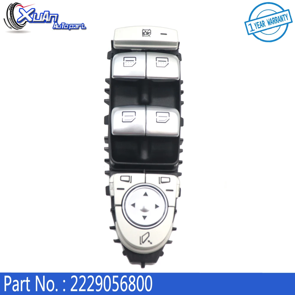 

Car Power Window Lifter Master Control Switch 2229056800 For Mercedes-Benz C300 C400 C63 GLC300 C350E C-Class W205 W253 W222