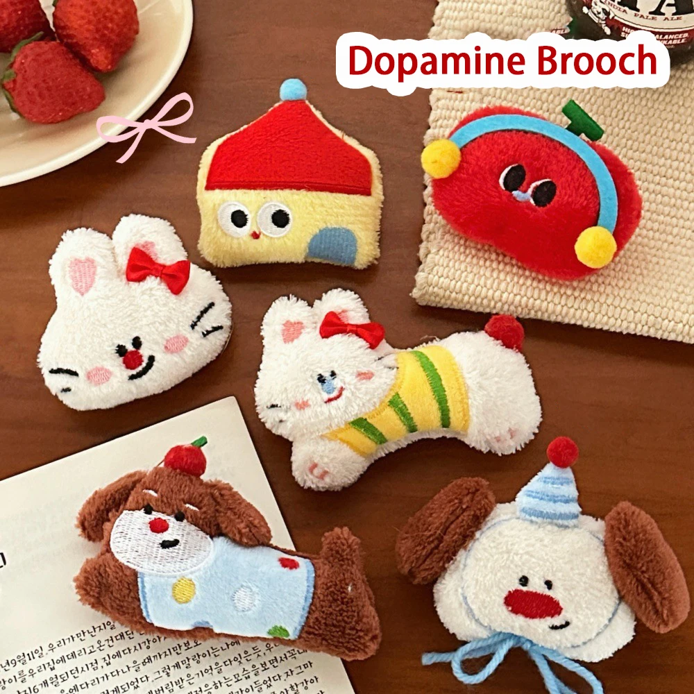 

Cute plush toy pendant, Dopamine brooch, quirky pendant for girls' backpack, fun decorative item