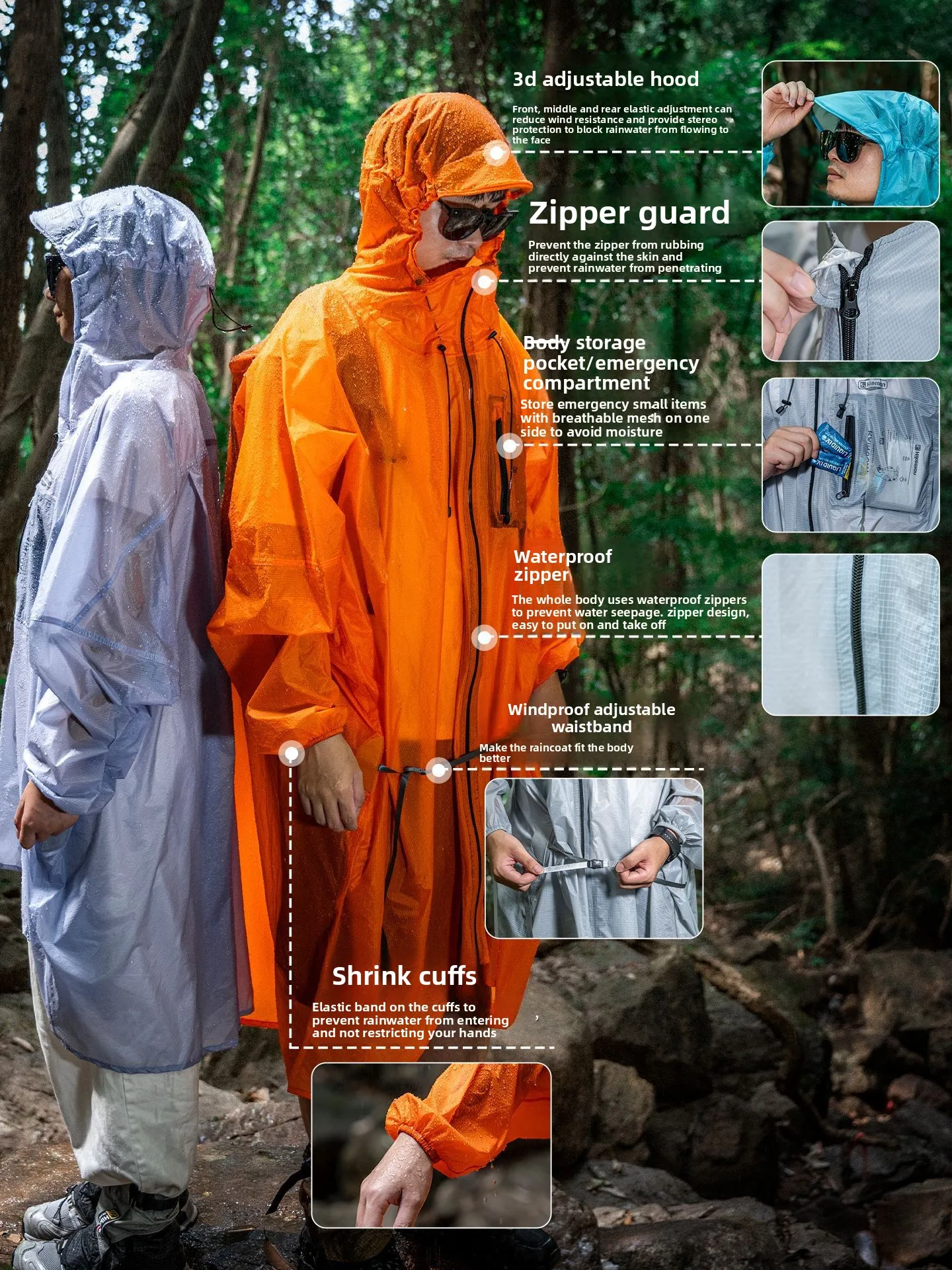 Tuta antipioggia leggera monop - Camping Rain Poncho recensione e prezzo