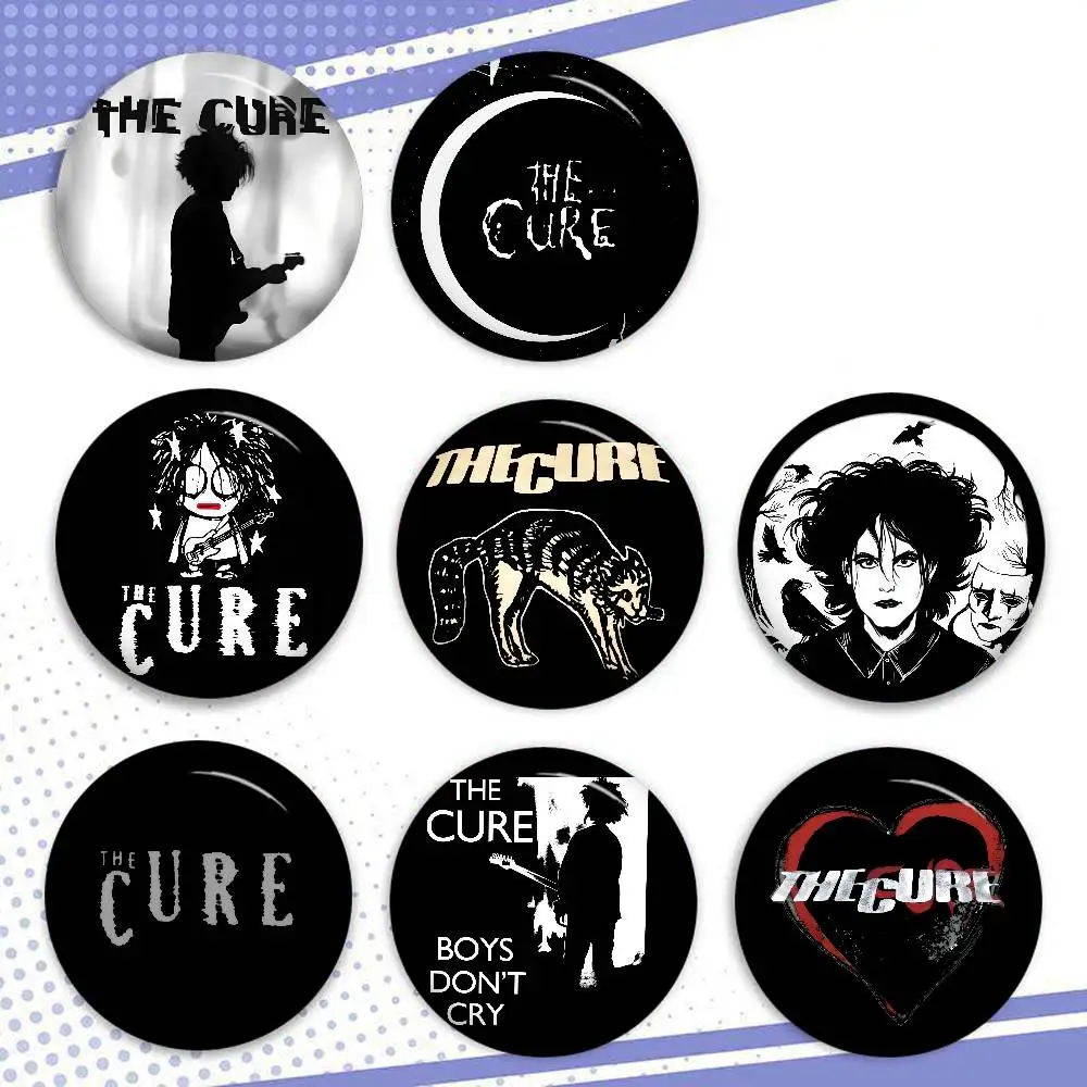 Band THE Logo C-CURE Cartoon Niedlicher Weicher Anstecker, Leuchtend Bedrucktes Icon, Geschenk für Freunde, Abzeichen, Kragenbrosche, Reversnadel aus Metall