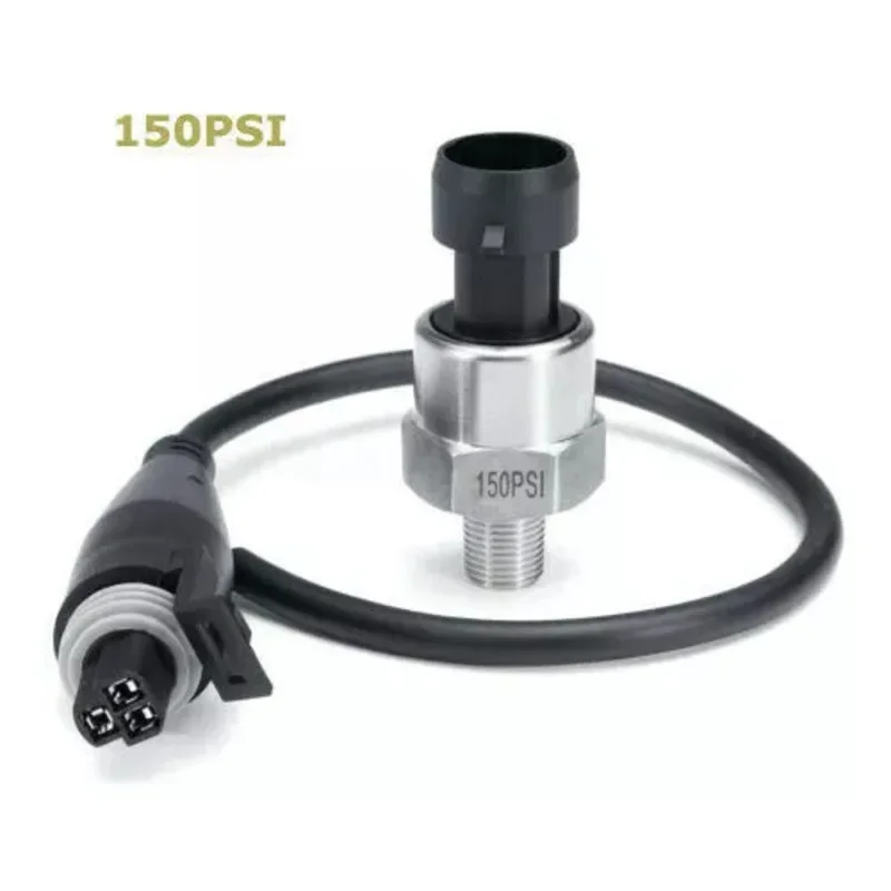 

1/8 NPT Stainless Steel Pressure Transducer Sender Sensor 150PSI for Oil Fuel Water Air Gas