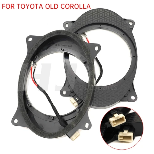 Adaptador de altavoz de Audio para coche, 2 uds., 6x9 a 6,5 pulgadas, espaciador de montaje, soporte de sub woofer de 6,5 "", almohadilla de bocina para Toyota Old Corolla