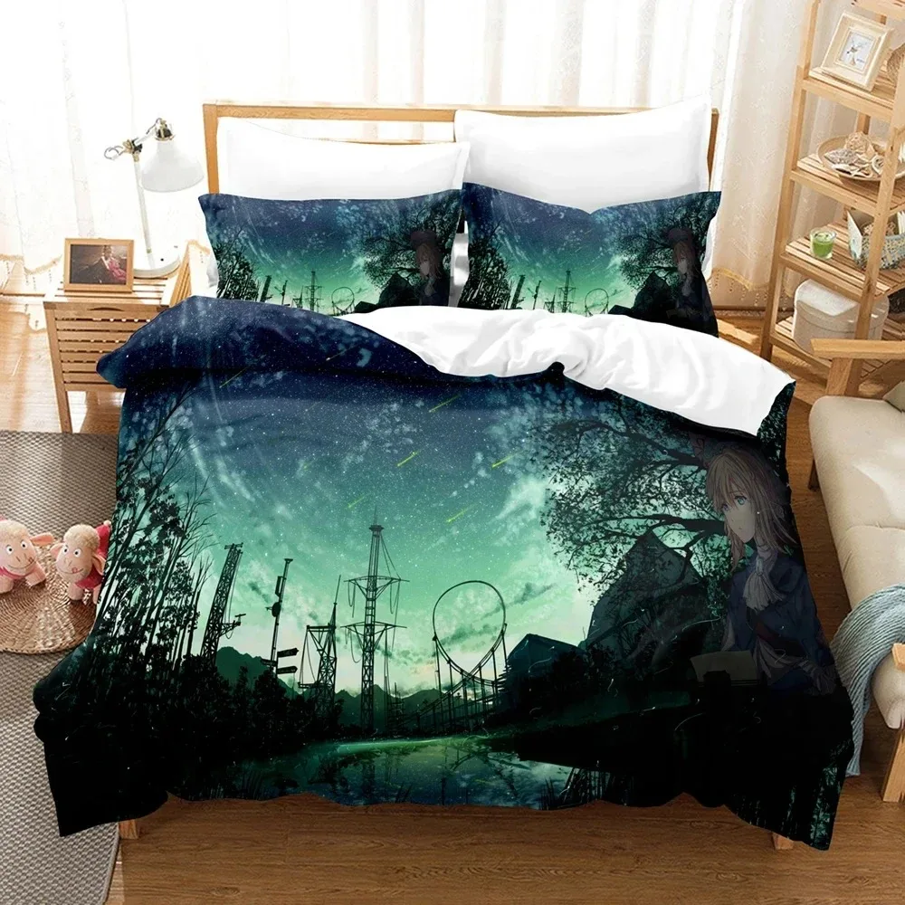 

Anime Violet Evergarden 3D NEW Duvet Cover Pillowcase Bedding Set Adult Boy Girl Bedroom Decoration Children Single Double Large