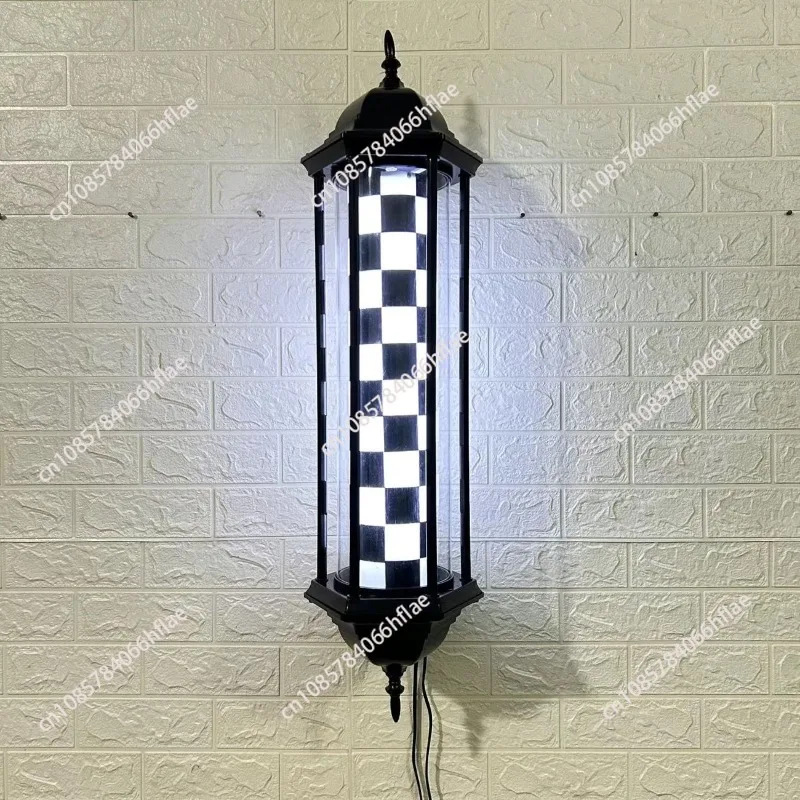 Hair Salon Led Light Outdoor Wall-mounted Hair Salon Sign Light Wall-mounted Waterproof Hair Salon Hexagonal Turn Light