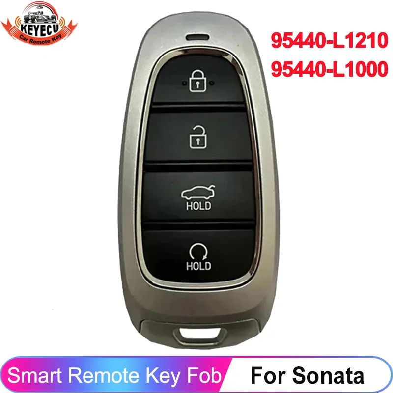 

KEYECU 4 Buttons 95440-L1000 95440-L1210 For Hyundai Sonata 2019 2020 2021 Smart 433MHz ID47 Chip Car Key Remote Fob