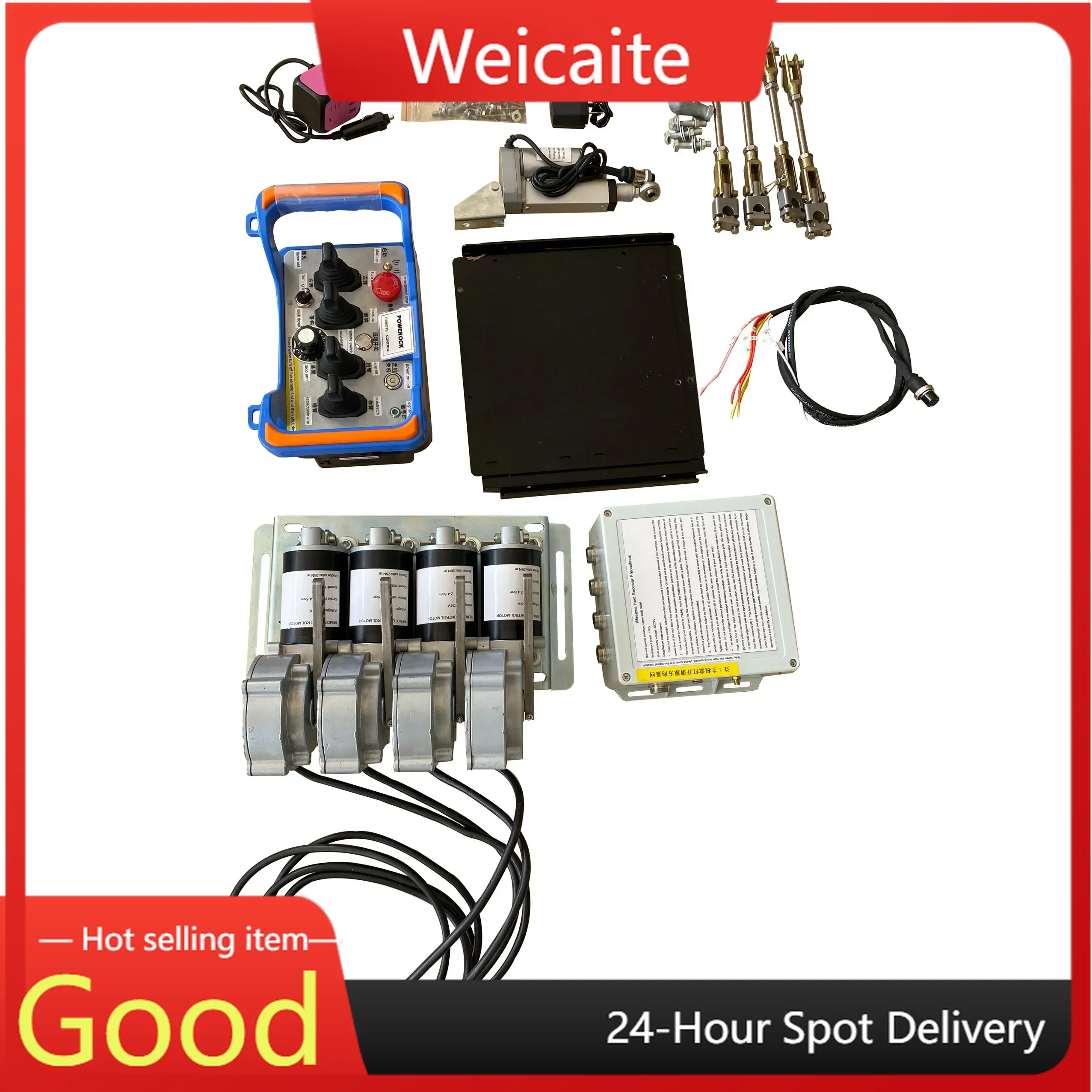 

Radio Proportional Remote Control Construction Machinery Parts Hydrsulic Remonte Control 4-way Hydraulic System truck crane