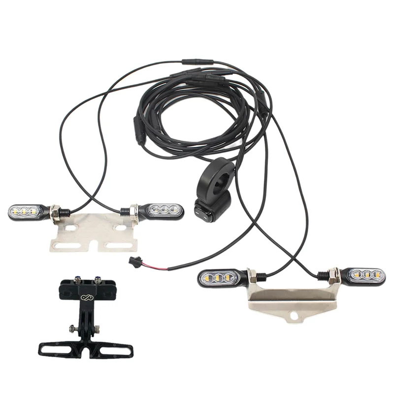 AA75-2X دراجة كهربائية Ebike بدوره إشارة V04 12 فولت كابل مقاوم للماء LED وامض V04-12V