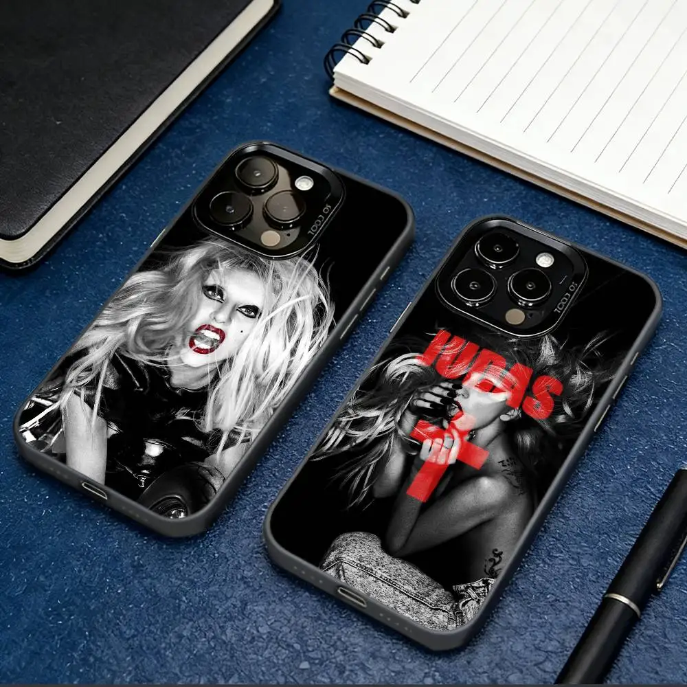 

L-Lady G-Gaga BornThisWay Phone Case For iPhone 17,16,15,14,13,12,11 Plus,Pro Max,XS,Colorful Silver Phone case Funda Cover