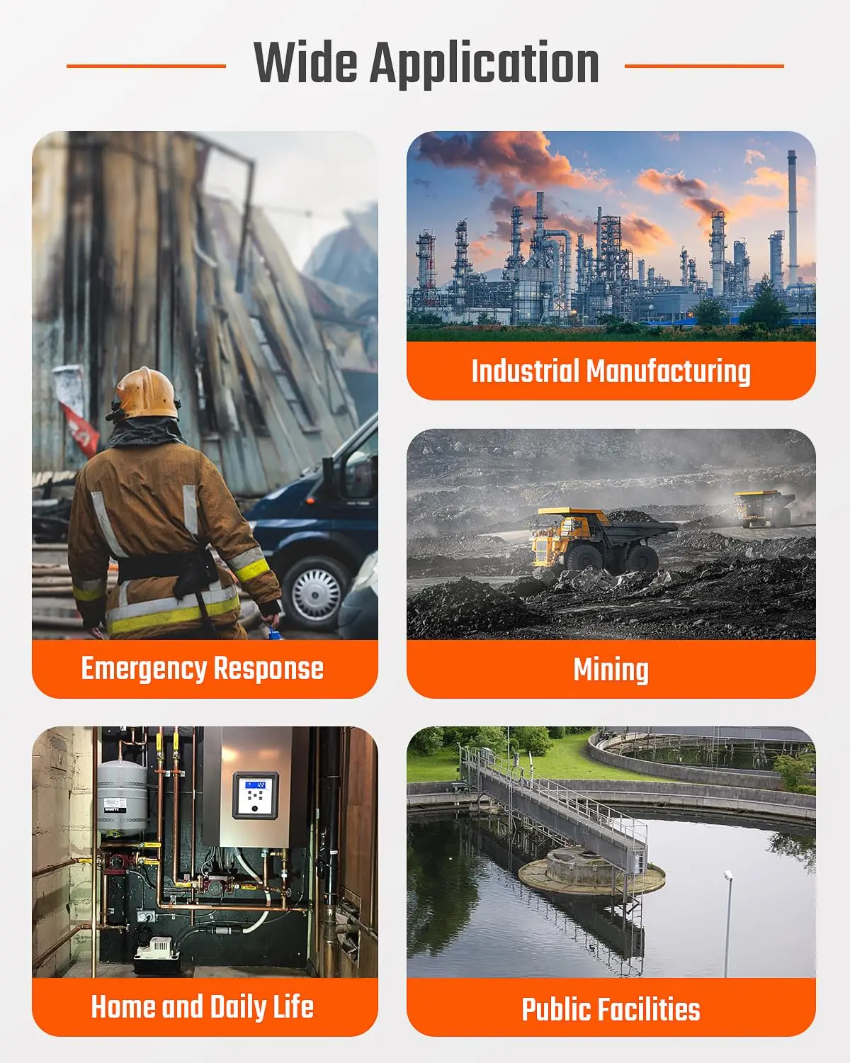 كاشف غاز Aikesi 4 شاشة غاز لـ H2S CO LEL وO2 مع كاشف غاز أجهزة الإنذار البصرية والمسمعة بالاهتزاز