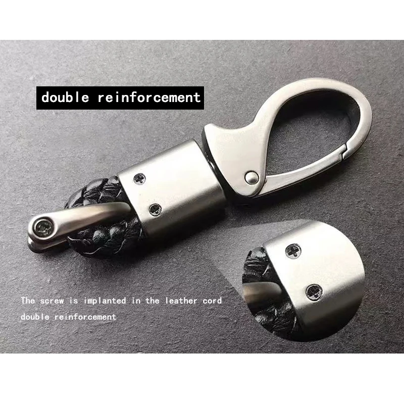For Honda Shadow VT 400 600 750 1100 VT400 VT600 1300 Accessories Custom LOGO Motorcycle Braided Rope Keyring Metal Keychain
