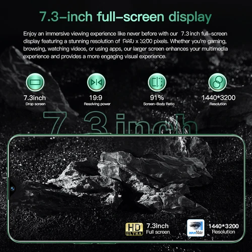 Imagen 2 del producto 2025 nuevo Pova 6 Pro HOT Pad tableta Original 7,3 pulgadas Android 14 edición Global 10 Core 16GB + 1TB 6800mAh 5G Dual SIM WIFI