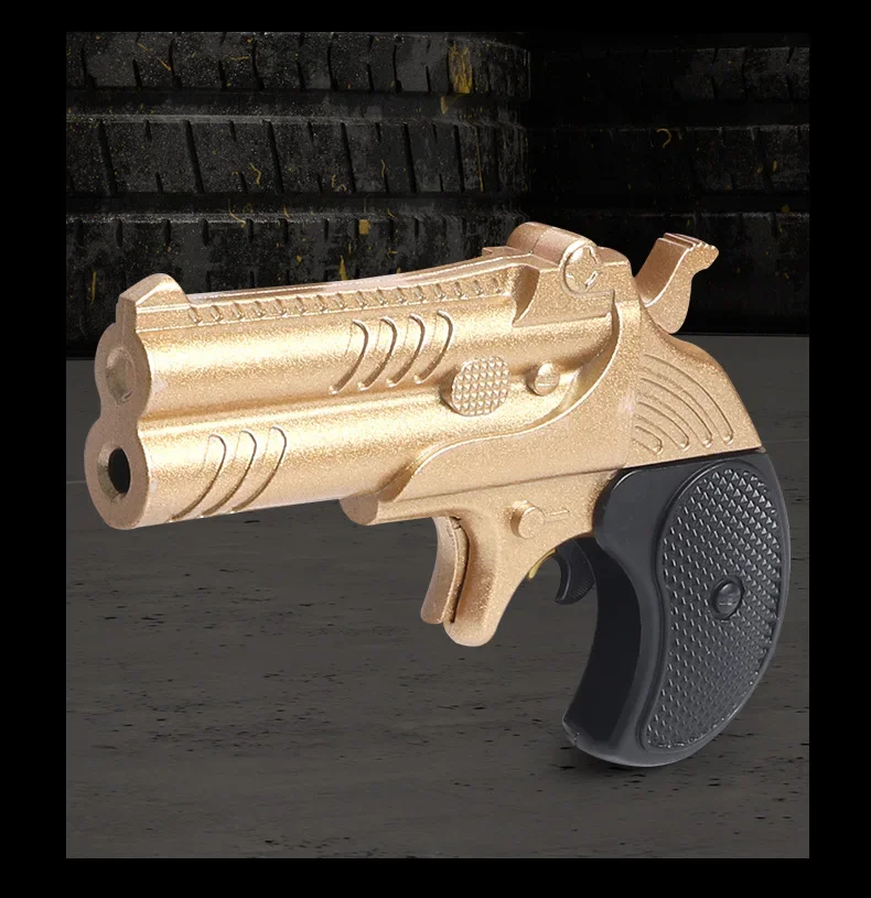 1PC ใหม่กลางแจ้ง EDC พับ Delinger ปืนพกโลหะผสม Mini รุ่น Bullet ปืนของเล่นเครื่องมือ