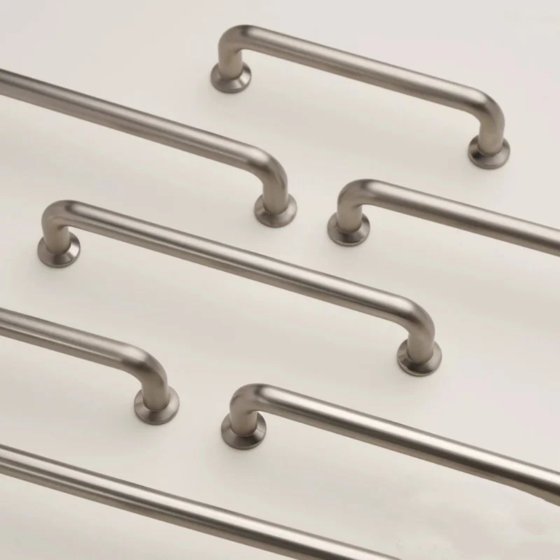 Nickel Brushed Kitchen Accessories Wardrobe Closet Pulls Dresser Drawer Knobs Kitchen Cabinet Storage Handles Furniture Handles