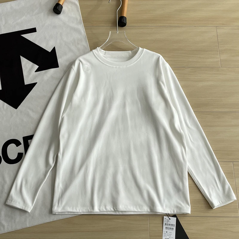 Men and women same style Casual solid color quick-drying sports velvet tops 2026 autumn fashion new style DESCENTE