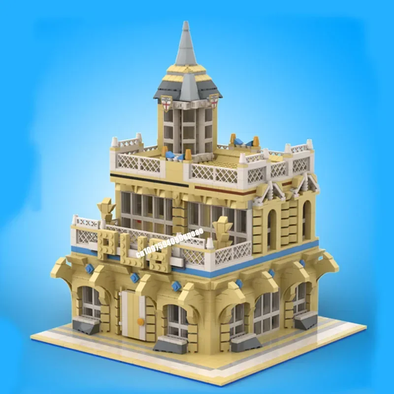 Nieuwe Stad Hot Selling Street View Modulaire Hoek Alternatieve Bouwen Model Custom Puzzel Diy Creatieve Ideeën Kinderen Speelgoed Moc-10214