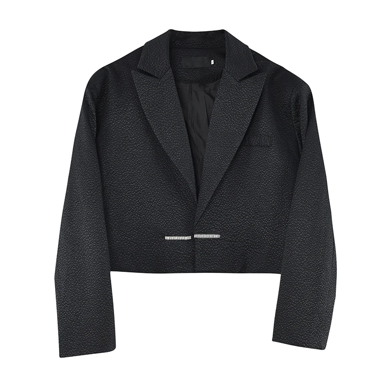 Premium ort Men's Suit Jaet Trendy Korean Design Cool Hairst Faion Single Button Long Sve Loose Fit Youth ular