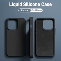 Luxury Liquid Silicone Case Soft Protection For iPhone 15 14 13 12 11 Pro Max Plus Mini Protective Phone Accessories 7 8 XS XR X