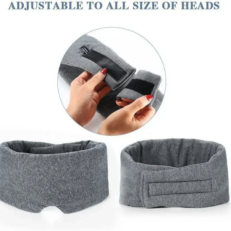 Travel Eyepatch Sleeping Eye Mask Cotton Silk Sleep Mask Blindfold Eye Cover Eye Patch Women Men Soft Portable Blindfold