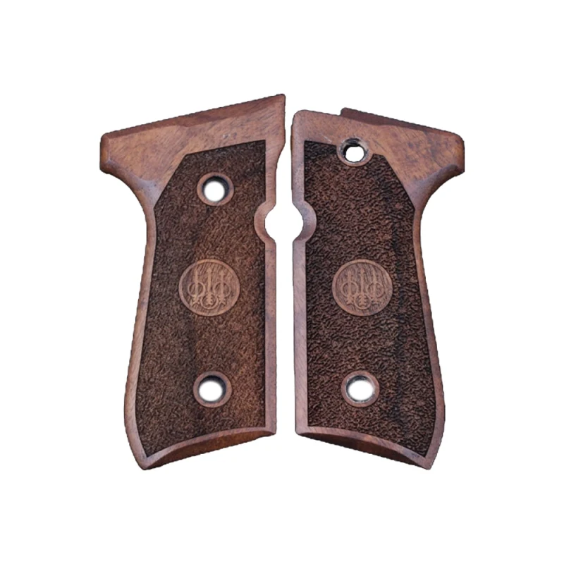 

KSD Brand Beretta 92FS, 92 A1, 92G, 92D, 96, M9 Compatible Walnut Grips Stripled