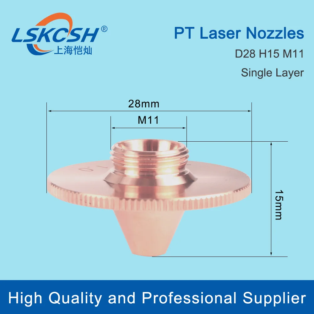 

LSKCSH 10pcs/lot Fiber Las nozzles Used For Finn Power Durma similar 1.5HD P0591-563-00015 1.0-3.0mm Laser Consumable