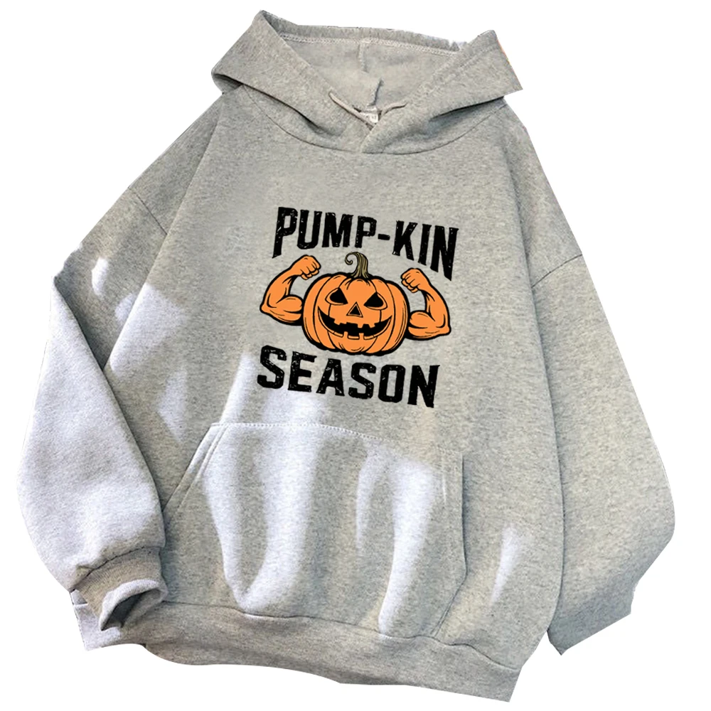 Halloween Funny Pumpkin 2024 Gymmer Halloween Hoodie Spring and Summer Long Sleeve Pumpkin Season Women and Man Printing