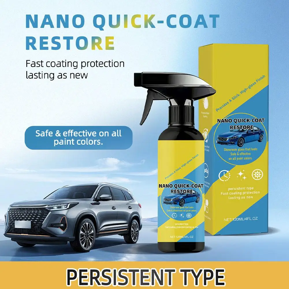 1/3PCS Automotive Nano Ceramic Coating Spray Hydrophobic Paint Sealant Polishing Liquid High Gloss Long Lasting Protection Car