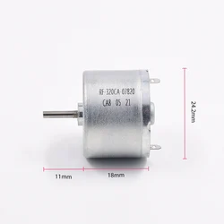 Micro 24mm okrągły RF-320CA-07820 DC 12V-24V 15V 18V 6750RPM Mini silnik elektryczny do zamiatarki Robot AGD