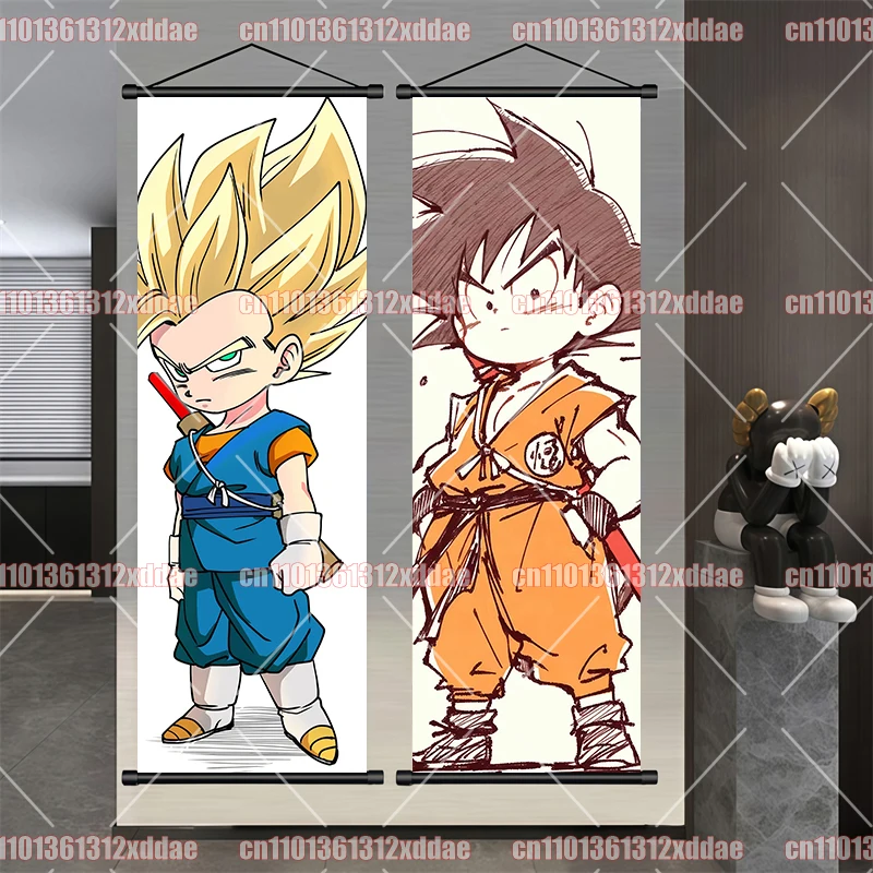 Dragon Ball Anime Scroll Painting Living Room Bedroom Wall Decoration Art Poster Goku Vegeta Broly Piccolo Fan Collection Gift - view 5