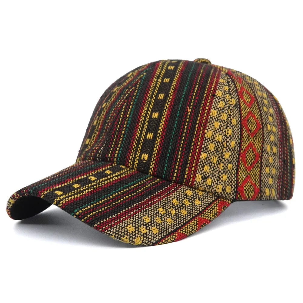 High Quality Boho Style Bohemia Print Baseball Cap Adjustable Cotton Anti-sun Outdoor Hat Unisex Breathable Snapback Cap