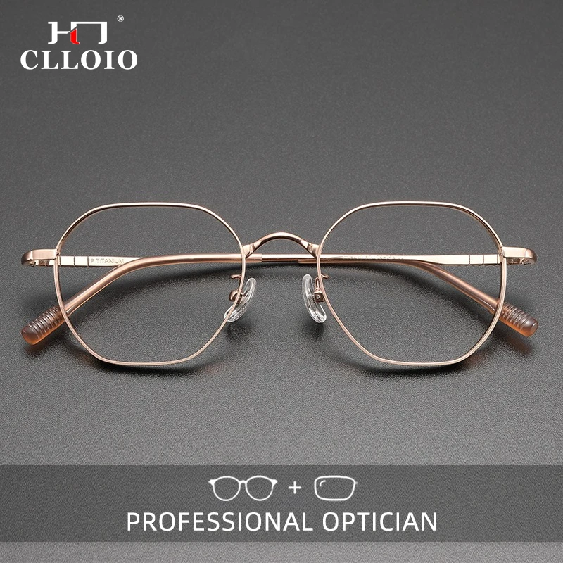 

Очки для чтения CLLOIO в ретро-стиле, легкие, титановые, с защитой от синего света, для коррекции близорукости, с возможностью индивидуальной настройки и прогрессивной линзой по рецепту