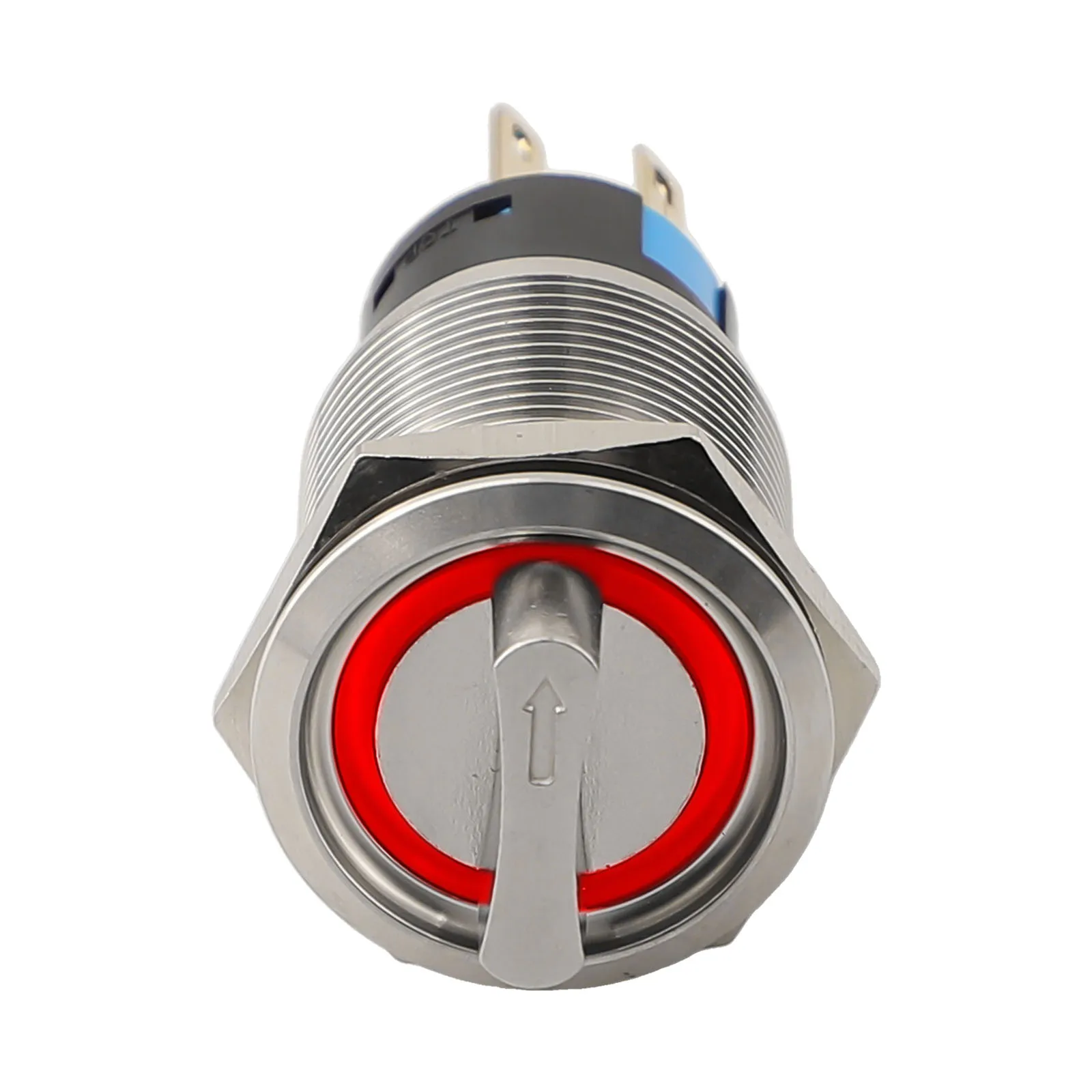 19mm Selector Rotary Switch Latching 2Positions 1NO1NC 12-24V Push Button Switch With A Mechanical Life Of 300,000 Cycles Tools