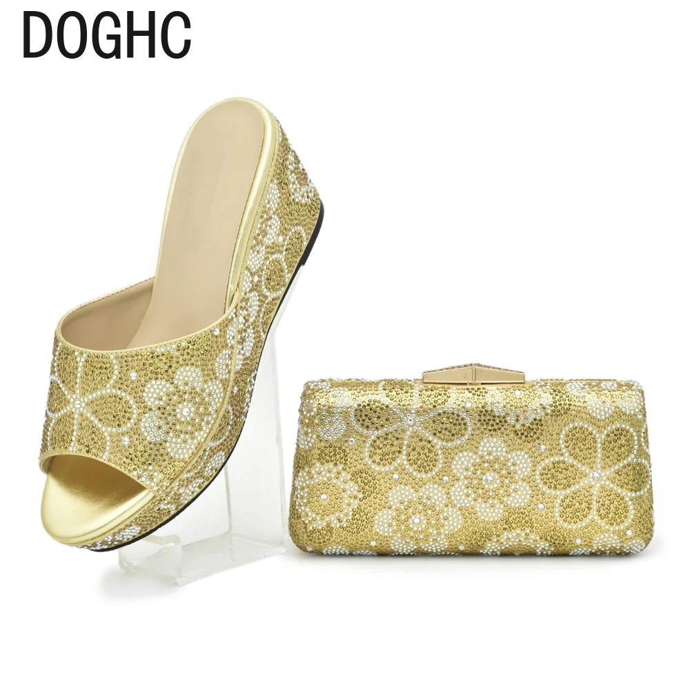 

Fashion Shoe and Matching Bag for Nigeria Party Designer Shoes Women Luxury Wedges 2024 Women Italian African Party Pumps